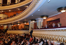 Президент присутствовал на концерте Владимира Спивакова, посвященном 100-летней годовщине Геноцида армян