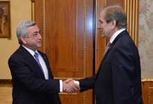 Նախագահ Սերժ Սարգսյանն ընդունել է Եվրասիական զարգացման բանկի վարչության նախագահ Դմիտրի Պանկինին