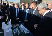 President looks into construction status of multifamily resident in Kanaker-Zeytun and takes part in groundbreaking of training complex in Avan