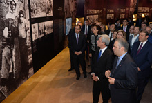 

President Serzh Sargsyan attends official opening of new permanent at exhibition at Armenian Genocide Museum