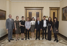 President receives members of band Genealogy representing Armenia in 2015 Eurovision Song Contest
