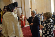 Նախագահ Սերժ Սարգսյանը ներկա է գտնվել Սբ. Աննա եկեղեցու օծման արարողությանը