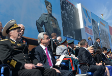 Նախագահ Սերժ Սարգսյանը Մոսկվայում մասնակցել է Մեծ հաղթանակի 70-ամյակի հոբելյանին նվիրված տոնական միջոցառումներին