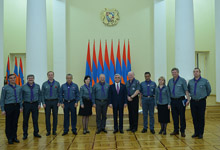 Президент Серж Саргсян принял делегацию Всемирного скаутского движения