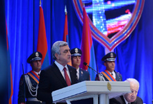 Президент принял участие в торжественном заседании, посвященном 97-летию Полиции РА