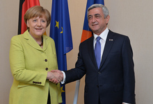 Նախագահ Սերժ Սարգսյանը հանդիպում է  ունեցել Գերմանիայի կանցլեր Անգելա Մերկելի հետ