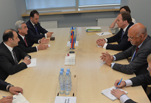 Президент в Риге встретился с Премьер-министром Швеции Стефаном Лёвеном