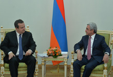 President receives OSCE Chairperson-in-Office, Serbian Foreign Minister and First Deputy Prime Minister, Ivica Dačić