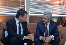 President meets with Nice Mayor Christian Estrosi