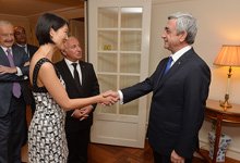 President receives French Culture Minister Fleur Pellerin