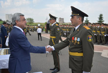 President partakes in commencement ceremony of graduates of RA MoD Military Institute after Vazgen Sargsyan and of military educational institutions 