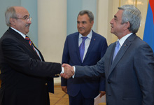Reception and award ceremony are held at Presidential Palace on 6th Pan-Armenian Summer Games
