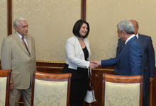 Президент Серж Саргсян провел встречу с представителями партии «Христианско-демократический союз Армении»