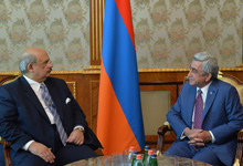 Նախագահն ընդունել է Հայաստանում Եգիպտոսի դեսպանին