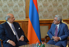 Президент принял посла Египта в Армении