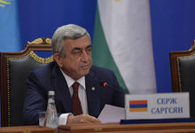 Выступление Президента Республики Армения на встрече с представителями СМИ по итогам проведения сессии Совета Коллективной безопасности ОДКБ