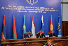 President Serzh Sargsyan participates in session of CSTO Collective  Security Council in Dushanbe