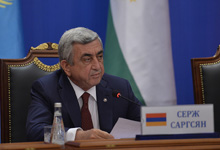 Press Statement by President Serzh Sargsyan on the Results of the Session of the CSTO Collective Security Council

