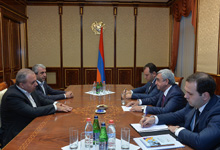 President Serzh Sargsyan meets with Azatutyun Party representatives