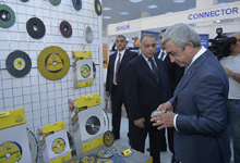 Президент Серж Саргсян присутствовал на открытии выставки «Армения Экспо 2015»