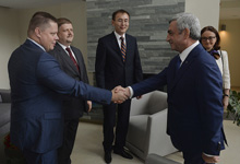 Նախագահն ընդունել է ԵԱՏՄ անդամ պետությունների կենտրոնական/ազգային բանկերի խորհրդատվական մարմնի 11-րդ նիստի մասնակիցներին