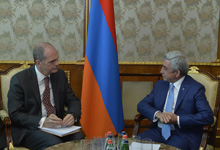 President receives IMF Mission Chief to Armenia Mark Horton