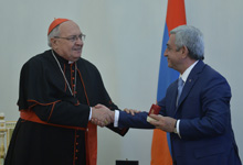 President receives Cardinal Leonardo Sandri, Prefect of Congregation for Oriental Churches 