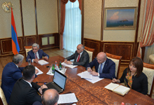 President holds consultation to discuss socio-economic situation and marz priorities of Shirak