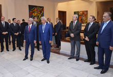 President Serzh Sargsyan holds reception in honor of participants of international conference convened by RA CC