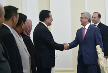 President receives Indonesian parliamentary delegation