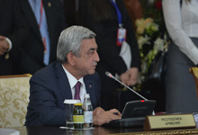 Президент Серж Саргсян принял участие в заседании Высшего Евразийского экономического совета