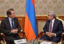 Նախագահն ընդունել է ՀԲ Եվրոպայի և Կենտրոնական Ասիայի հարցերով նորանշանակ փոխնախագահ Սիրիլ Մյուլերին

