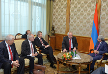 Президент Серж Саргсян принял сопредседателей Минской группы ОБСЕ