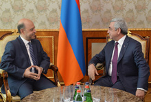Президент принял председателя университета Айказян Пола Айдостяна