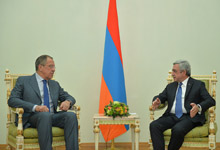 President Serzh Sargsyan receives RF Foreign Minister Sergey Lavrov