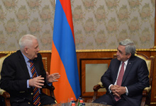 President Serzh Sargsyan received delegation of the European Athletics Federation