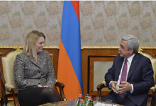 Նախագահն ընդունել է ԱՄՆ պետքարտուղարի Եվրոպայի և Եվրասիայի հարցերով փոխտեղակալ Բրիջիթ Բրինքին