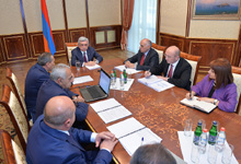 Президент созвал совещание с целью обсуждения социально-экономической ситуации и областных приоритетов Сюникской области