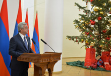  Congratulatory remarks by President Serzh Sargsyan at the New Year reception for journalists