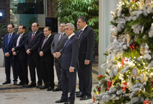  President participated at the New Year and Holly Christmas reception held 
at the Central Bank
