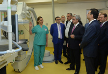 Президент присутствовал на церемониях открытия первого участка дорожного коридора &laquo;Север-Юг&raquo; и медицинского центра &laquo;Астхик&raquo;