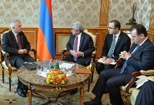  President Serzh Sargsyan received the Head of the EU delegation to the Republic of Armenia, Piotr Świtalski 