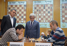 Президент Серж Саргсян проследил за ходом первенства Армении по шахматам