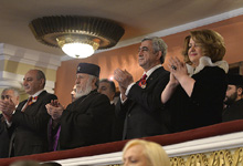 Госпожа Рита Саргсян присутствовал на торжестве, посвященном 24-летию формирования Вооруженных сил РА