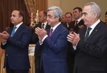 
Президент принял участие в приеме, организованном по случаю 20-летия формирования КС РА