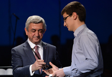 Նախագահը ներկա է գտնվել Հայաստանի երիտասարդական հիմնադրամի «Հայկյան» մրցանակաբաշխությանը