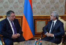 President met with the Ambassador of Georgia to Armenia Tengiz Sharmanashvili