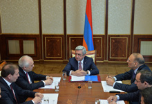 Президент провел совещание по вопросам повестки дня армяно-германского экономического сотрудничества