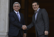  В Афинах Президент Серж Саргсян встретился с Премьер-министром Греции Алексисом Ципрасом