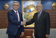  Президент встретился с Председателем Палаты представителей Кипра Ианакисом Омиру